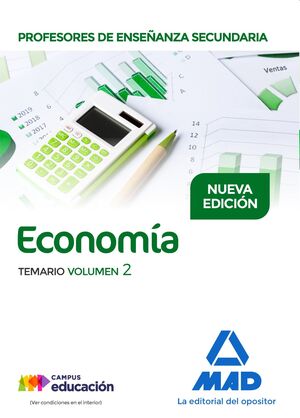 Profesores de Enseñanza Secundaria Economía. Temario volumen 2