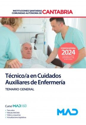 Técnico/a en Cuidados Auxiliares de Enfermería (Temario) de las Instituciones Sanitarias de la Comunidad Autónoma de Cantabria
