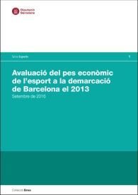 Avaluació del pes econòmic de l'esport a la demarcació de Barcelona el 2013: Setembre de 2016