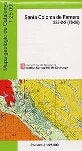 SANTA COLOMA DE FARNERS 333-2-2 (76-26): MAPA GEOLÒGIC DE CATALUNYA