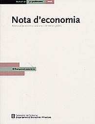 NOTA D'ECONOMIA, NÚM. 90 (1ER QUADRIMESTRE, 2008). REVISTA D'ECONOMIA CATALANA I DE SECTOR PÚBLIC: EL NOU ROL DELS SERVEIS A L'ECONOMIA