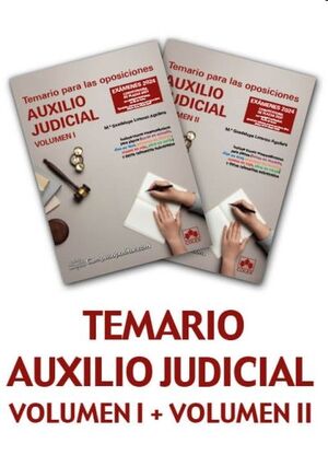 Temario para las oposiciones de Auxilio judicial 2024 (Volumen I + II)