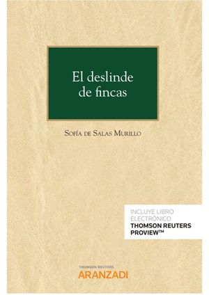 EL DESLINDE DE FINCAS (PAPEL + E-BOOK)