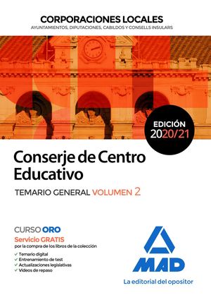CONSERJE DE CENTRO EDUCATIVO DE CORPORACIONES LOCALES