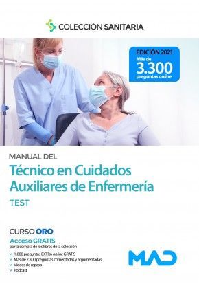 MANUAL DEL TÉCNICO EN CUIDADOS AUXILIARES DE ENFERMERÍA. TEST
