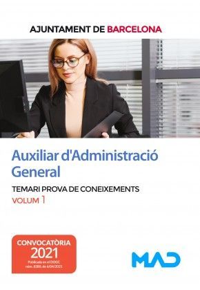 AUXILIAR D'ADMINISTRACIÓ GENERAL DE L'AJUNTAMENT DE BARCELONA