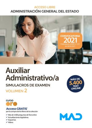 AUXILIAR ADMINISTRATIVO/A (ACCESO LIBRE) DE LA ADMINISTRACIÓN GENERAL DEL ESTADO
