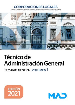 TÉCNICO DE ADMINISTRACIÓN GENERAL (T1) DE CORPORACIONES LOCALES.