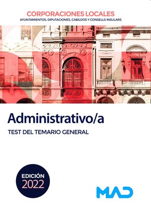 Administrativo/a de Corporaciones Locales (Test)