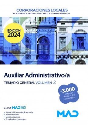 Auxiliar Administrativo/a (T2) de Corporaciones Locales