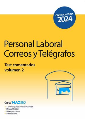 Personal Laboral de Correos y Telégrafos (Test comentados volumen 2)