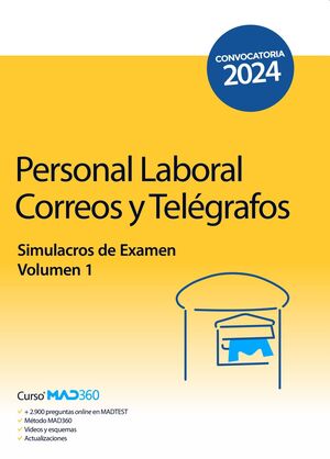Personal Laboral de Correos y Telégrafos (Simulacros de Examen volumen 1)