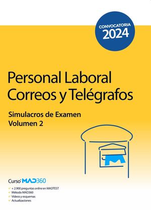Personal Laboral de Correos y Telégrafos (Simulacros de Examen volumen 2)