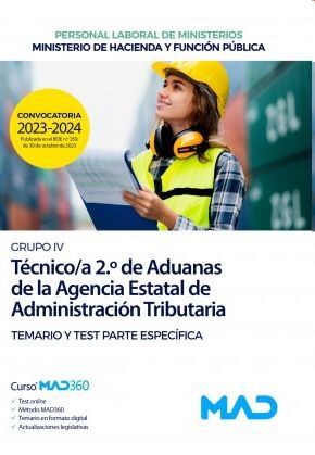 Técnico/a 2º de Aduanas (Temario y Test) de la Agencia Estatal de Administración Tributaria...