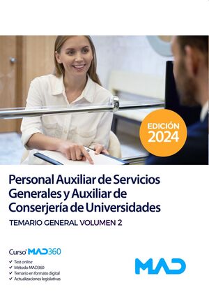 Personal Auxiliar de Servicios Generales (T2) y Auxiliar de Conserjería de Universidades