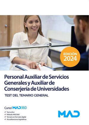 Personal Auxiliar de Servicios Generales (Test) y Auxiliar de Conserjería de Universidades