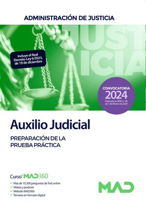 Cuerpo de Auxilio Judicial (Prueba práctica) de la Administración de Justicia