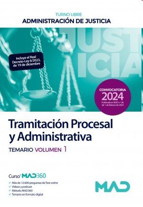Tramitación Procesal y Administrativa (T1) de la Administración de Justicia (turno libre)
