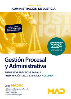Gestión Procesal y Administrativa (Supuestos 1) de la Administración de Justicia (Turno libre)