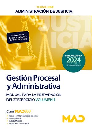Gestión Procesal y Administrativa (3r ejercicio 1) de la Administración de Justicia (Turno libre)