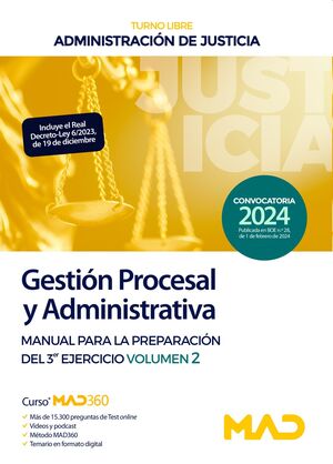 Gestión Procesal y Administrativa (3r ejercicio 2) de la Administración de Justicia (Turno libre)