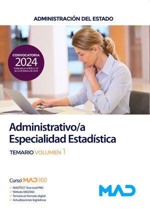 Administrativo/a Especialidad Estadística (T1) de la Administración General del Estado