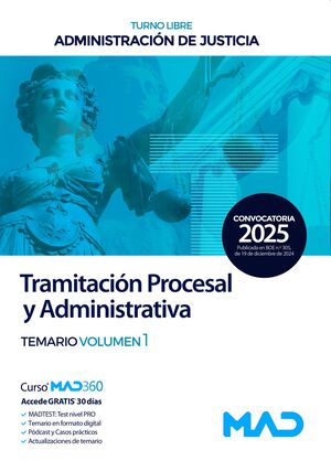 Cuerpo de Tramitación Procesal (T1) y Administrativa (turno libre)