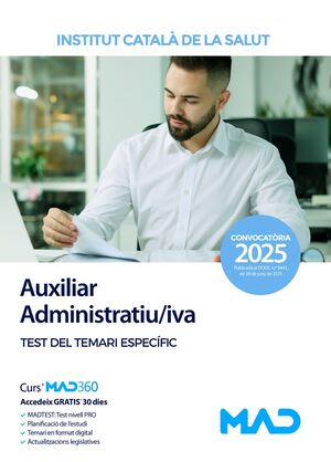 Auxiliar Administratiu/iva (Test) de l'Institut Català de la Salut (ICS)