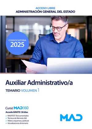 Auxiliar Administrativo/a (T1) de la Administración General del Estado (acceso libre)