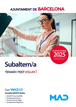 Subaltern/a (T1) de l'Ajuntament de Barcelona