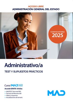 Administrativo/a (Test) de la Administración General del Estado (acceso libre)