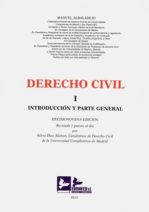 DERECHO CIVIL, I