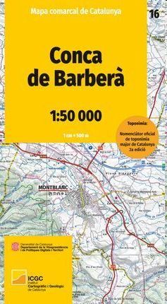 Conca de Barberà: Mapa Comarcal de Catalunya