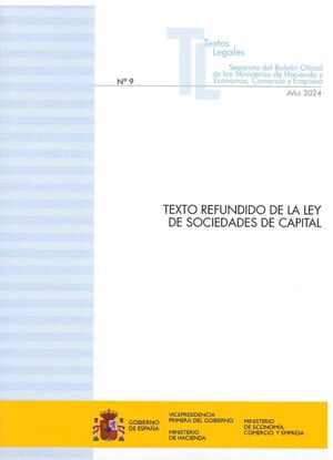 Texto refundido de la Ley de Sociedades de Capital