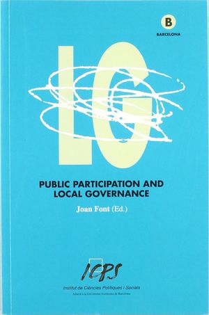 PÚBLIC PARTICIPATION AND LOCAL GOVERNANCE