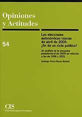 ELECCIONES AUTONÓMICAS VASCAS DE ABRIL DE 2005: ¿FÍN DE UN CICLO POLÍTICO?: UN ANÁLISIS DE...