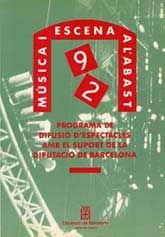 MÚSICA I ESCENA A L'ABAST: CATÀLEG D'ESPECTACLES, 1992