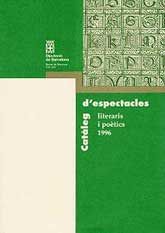 CATÀLEG D'ESPECTACLES LITERARIS I POÈTICS, 1996