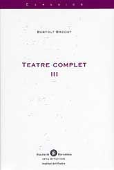 BERTOLT BRECHT: TEATRE COMPLET III