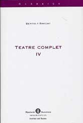 BERTOLT BRECHT: TEATRE COMPLET IV