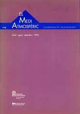 MEDI ATMOSFÈRIC, EL: CONTAMINACIÓ I METEOROLOGIA, NÚM. 113 (JULIOL-SETEMBRE, 1994)