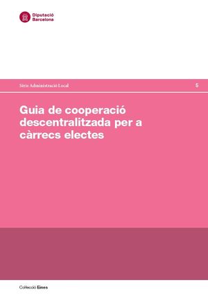Guia de cooperació descentralitzada per a càrrecs electes
