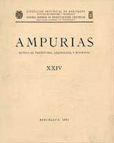 AMPURIAS: REVISTA DE ARQUEOLOGÍA, PREHISTORIA Y ETNOLOGÍA, NÚM. 24 (1962)