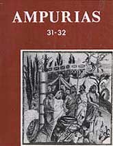 AMPURIAS: REVISTA DE ARQUEOLOGÍA, PREHISTORIA Y ETNOLOGÍA, NÚM. 31-32 (1969-1970)