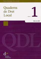 QUADERNS DE DRET LOCAL, NÚM. 1 (FEBRER, 2003)