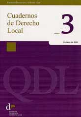 CUADERNOS DE DERECHO LOCAL, NÚM. 3 (OCTUBRE, 2003)