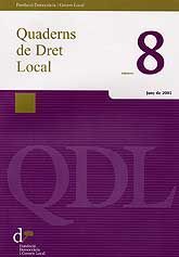 QUADERNS DE DRET LOCAL, NÚM. 8 (JUNY, 2005)