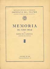 MEMORIA DEL CURSO 1951-1952