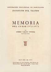MEMORIA DEL CURSO, 1972-1973