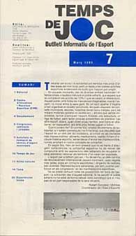 TEMPS DE JOC, NÚM. 7 (MARÇ, 1993)